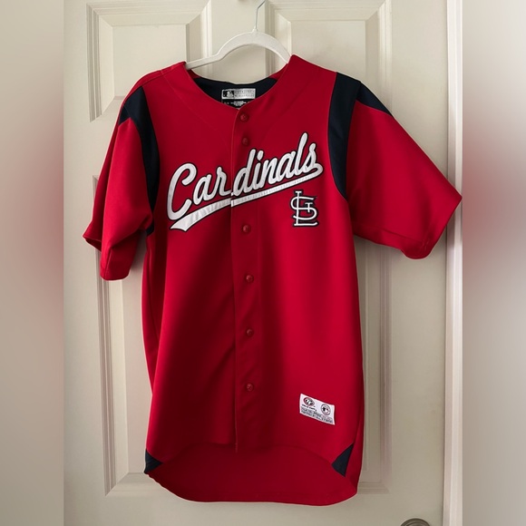 MLB Other - St. Louis Cardinals True Fan MLB Baseball Jersey Button Down Adult Jersey Top S